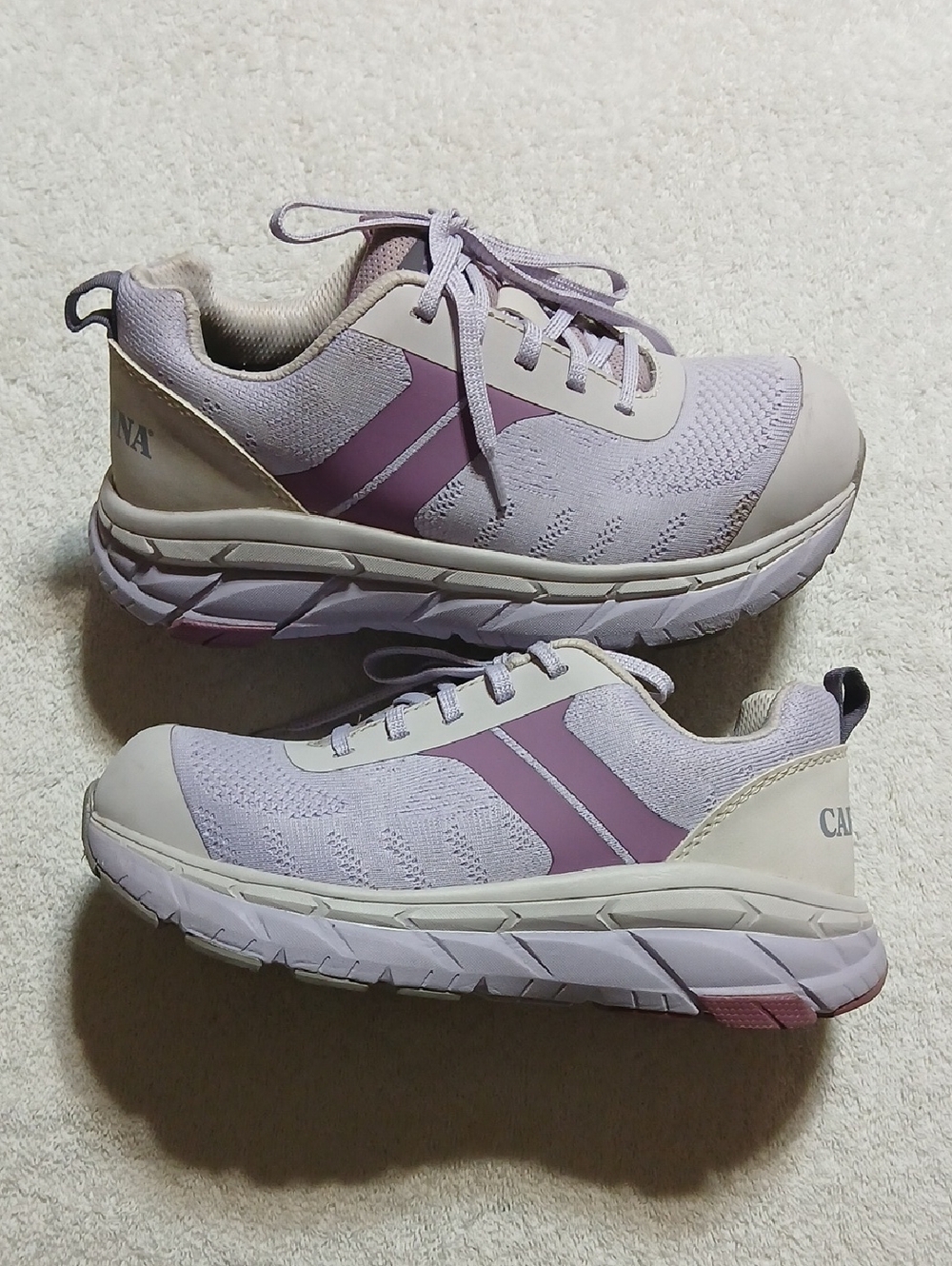 Carolina Azalea Composite Toe Work Sneakers Size 8